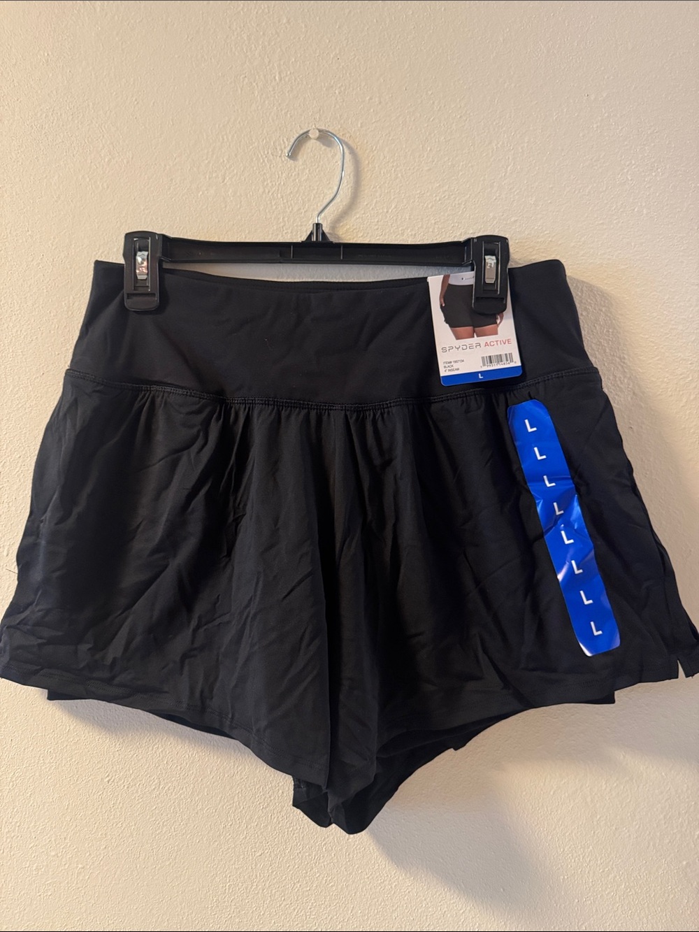 Spyder Black Women's Athletic Skort-Style Shorts